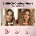 thumbnail image 3 of 9mm Quick Heating Curling Iron With Ceramic Coating For Women’s Hair, 3 of 6