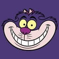thumbnail image 2 of Men's Alice in Wonderland Cheshire Cat Big Face  Graphic Tee Purple Large, 2 of 4