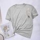 thumbnail image 2 of Tops de Manga Corta de las Mujeres, Cuello Redondo Impreso, Camiseta de Manga Corta para las Mujeres, 2 of 6