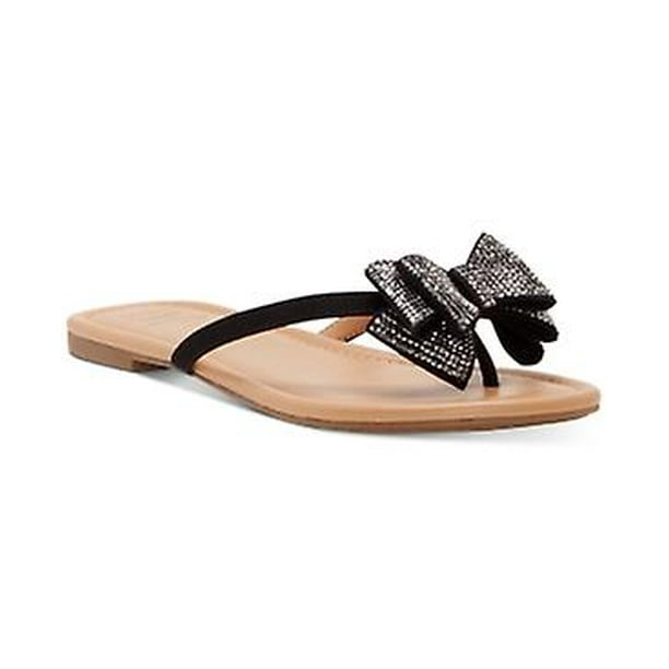 Mabae bow store flat sandals