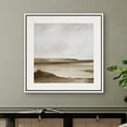 thumbnail image 4 of PixonSign Framed Canvas Wall Art Aerial View Cloudy Stormy Desert Landscape Print Nature Wilderness Fine Art Farmhouse/Country Minimal Artwork for Living Room, Bedroom, Office - 24"x24" White, 4 of 5