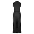 thumbnail image 3 of Maean Business Casual Jumpsuit for Women Sleeveless Wide Leg Loose Rompers Dressy Long Pants with Pockets, 3 of 5