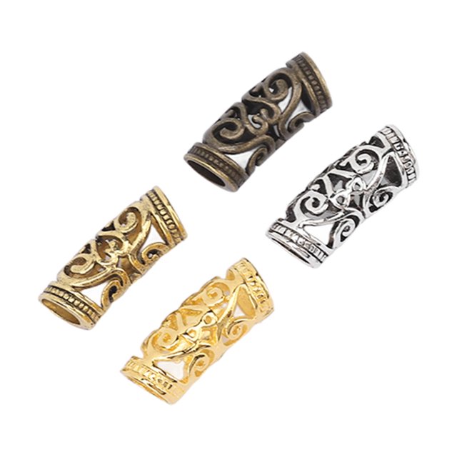 Hair Dreadlock Jewelry, 4 Colors 48Pcs Dreadlocks Beads Alloy Fashionable Multipurpose with Storage Box for Banquet