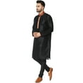 thumbnail image 5 of SKAVIJ Kurta Set for Men Long Sleeve Traditional Wear Dress Black M, 5 of 6