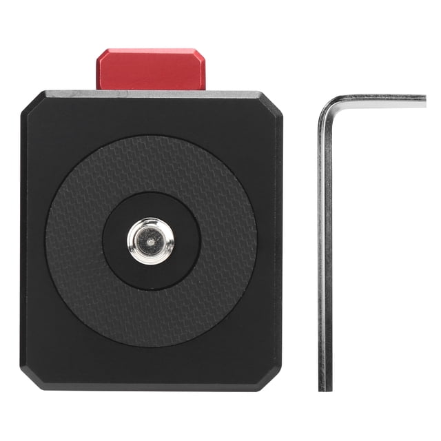 Adaptador de montaje de trípode de cámara Placa de liberación rápida con tornillo de 1/4in para batería VMount