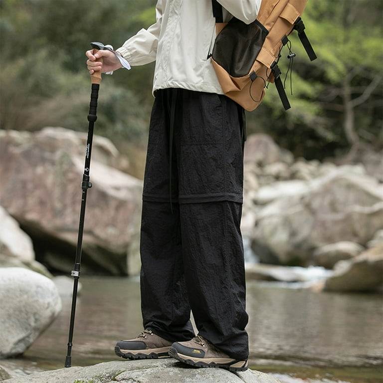 Stamzod Hiking Pants Men Convertible Zip Off Sweatpants Fashion