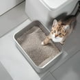 thumbnail image 5 of ACDANC 2026 New Extra Large Stainless Steel Cat & Small Animal Litter Box, Non-Stick, Rustproof, Odor-Resistant with Safe & Comfortable Design, Perfect for Multiple Kittens Or Large Cats, 5 of 7