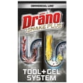 thumbnail image 1 of Limpiador Y Removedor De Obstrucciones De Drenaje En Gel Drano De 16 Oz Y Herramienta Snake Plus De 23 Pulgadas Desatasca Obstrucciones Difíciles Línea Comercial, 1 of 5