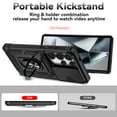 thumbnail image 2 of Dteck Case for Samsung Galaxy S25 Ultra ,Shockproof TPU+PC Built-in 360° Rotate Ring Kickstand Magnetic Shockproof Back Cover for Galaxy S25 Ultra,Black, 2 of 9