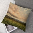 thumbnail image 7 of nygtbtfer Decorative Square Throw Pillow Cover Scenery View Lanscape Sunset Scape Nature Clouds Autumn Natural Sky Morning Textures Plant Land Cushion Pillowcase Decorations for Car Bed  22x22in, 7 of 7