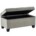 thumbnail image 5 of Modern Velvet Rectangular Storage Ottoman, 5 of 7