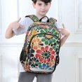 thumbnail image 6 of FORMRS Unisex School Backpack 17" Student Travel Bag with Laptop Compartment, Dark Floral, 6 of 7