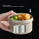 thumbnail image 4 of Caja Aislada, Contenedor de Alimentos Redondo de Acero inoxidable 316, color beige, A Prueba de Fugas Con Bolsa, Lonchera para la deicina de la Escuela, Disfrutando de, 4 of 7