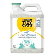 Purina Tidy Cats LightWeight Clumping Cat Litter, Low Dust, Free & Clean Unscented Multi Cat Litter, 8.5 lb. Jug
