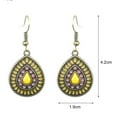 thumbnail image 5 of AYYUFE 1 Pair Earring Water Drop Shape Bohemia Style Glitter Dangle Hanging Ear Ornaments Ear Accessoies for Lady, 5 of 8