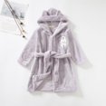 thumbnail image 3 of SYNPOS Baby Bathrobe Toddler Boy Girl Robe Cartoon Animal Hooded Soft Flannel Bathrobes for Unisex Baby Bath Robes 1-7 Years, 3 of 3