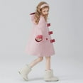 thumbnail image 5 of Fesfesfes Kids Winter Jacket for Girls Medium Long Padded Thick Warm Outerwear Childrens Solid Color Plush Coat Button Down Coat Fuzzy Shacket Winter Warm Outwear(Pink#2,14 Years), 5 of 9