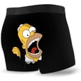 thumbnail image 2 of Men's Underwear Boxer Briefs Simpson Logo Men's Boxer Briefs, 2 of 4