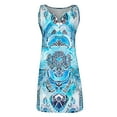 thumbnail image 5 of Puntoco Vestidos Mujer Fancy 2024 Nuevo vestido sin mangas con botones en el pecho y cuello en V estampado para mujer, 5 of 5