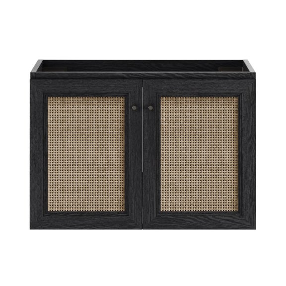 Swiss Madison SM-CO2805AO Classe 30" Single Wall Mounted Vanity Cabinet Only - Black Oak
