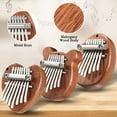 thumbnail image 3 of KEINXS 3 Pack Finger Piano Gift Mini Thumb Piano with 8 Key Finger Thumb Piano Portable Mini Pocket Kalimba Cute Heart Oval Bear Kalimba Small Hand Piano for Kid Adult Christmas Musical R, 3 of 6