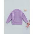 thumbnail image 5 of Kiapeise Toddler Baby Girl Boy Oversized Chunky Sweater Crewneck Sweatshirt Infant Fall Winter Warm Knit Tops Clothes, 5 of 9