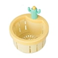 thumbnail image 3 of Colador de fregadero de cactus para cocina, tapón antiolor, escurridor de fregadero de cocina Amarillo, 3 of 9
