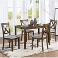 thumbnail image 2 of NEW Dining Chairs set for 4,Kitchen Chair with Padded Seat, Side Chair for Dining Room, Walnut, 2 of 8