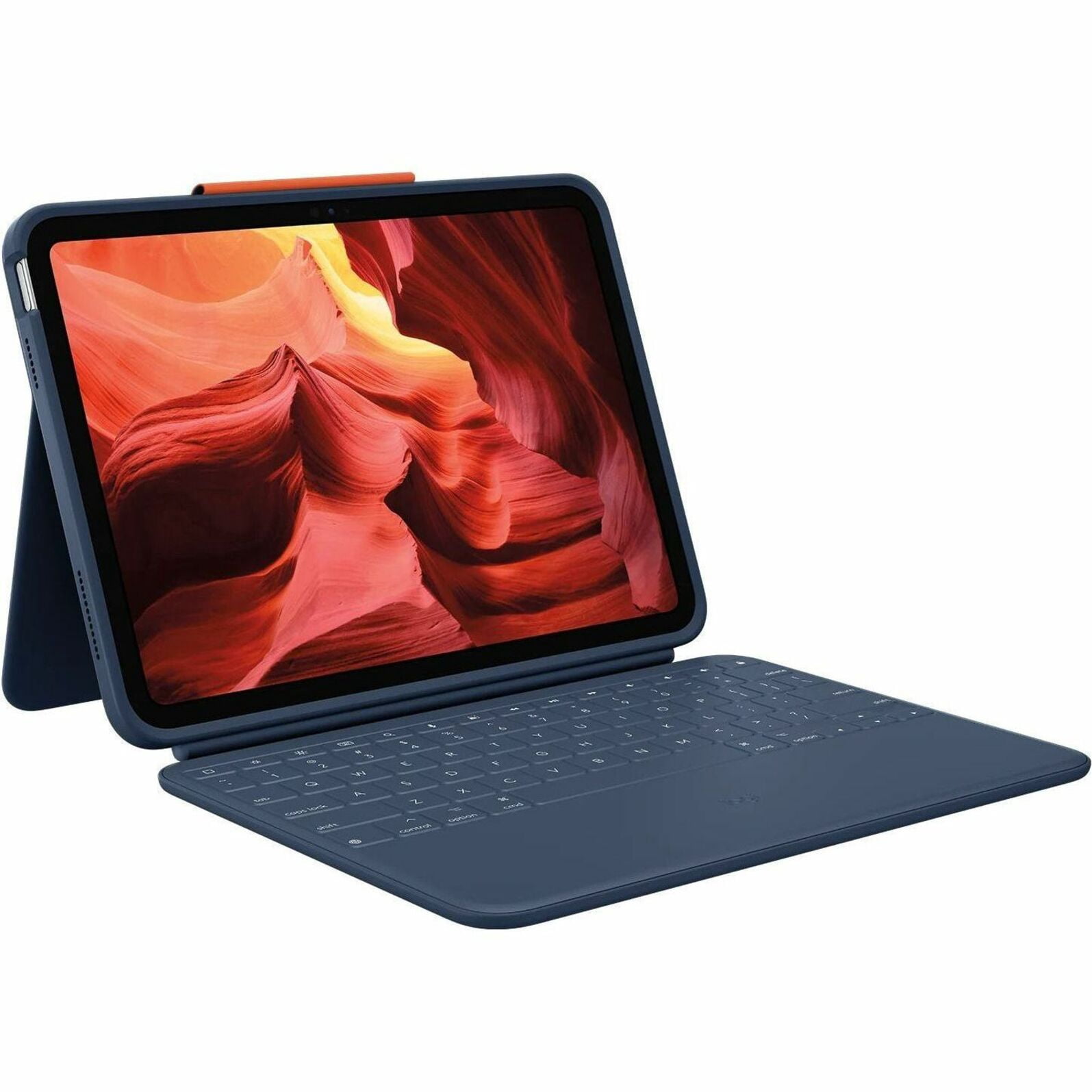 Logitech Slim Combo Cover iPad 9.7 con Tastiera Bluetooth Retroilluminata Rimovibile, ‎per iPad 5a e 6a Generazione (Modelli: A1893, A1954, A1822, A1823), Layout Spagnolo ‎Qwerty, Nero