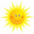 thumbnail image 1 of Smiling Sun Wall Sticker Wall Decal Sun Wallpaper for Kindergarten Home Kids Children Room Wall Decorations, 1 of 4