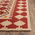 thumbnail image 3 of SAFAVIEH Veranda Magna Southwestern Indoor/Outdoor Area Rug, 5'3" x 7'7", Red/Natural, 3 of 5