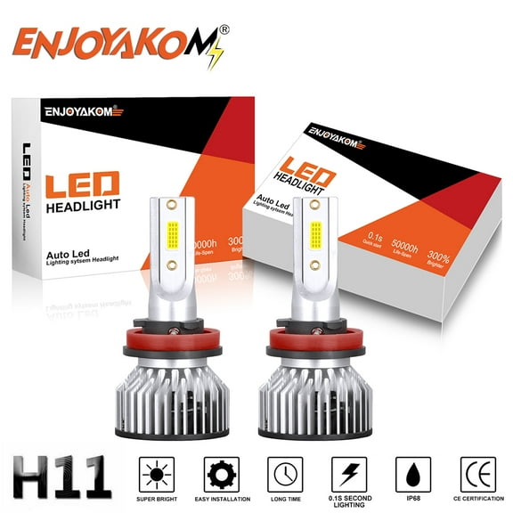 2pcs H11 LED Headlight Bulbs Low Beam Kit For Nissan Altima 2013-2018 6000K
