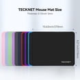 thumbnail image 6 of TECKNET BASICS Mouse Pad with Anti-fray Stitching, Waterproof Non-Slip Base, Stitched Edges Gaming Mouse Mat for Laptop, Compatible with Laser/Optical Mice - LT.Green, 6 of 7