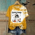 thumbnail image 4 of Hessimy Fall Shirts for women's Halloween Pumpkin Graphic Tees Thanksgiving Family Turkey Tops Cute Autumn Thankful T-Shirt(Yellow,S), 4 of 5