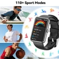 thumbnail image 6 of Fitness Tracker, 1.57inch Smartwatch for Men and Women, Gits for Android and iPhone Devices, Pedometer/Bluetooth Calls (Make/Receive), 50+ Exercise Modes, Fitness Watch Gift (Black), 6 of 7