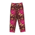 thumbnail image 4 of Balery Golden Snowflakes And And Butterflies print Women's Pajama Pants,Ultra Lightweight Pjs,Lounge Pant-Medium, 4 of 9