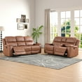 thumbnail image 5 of Bonzy Home Recliner Sofa Furniture Set, Manual Recliner Chair, Manual Loveseat and 3 Seat Recliner Sofa Couch Set for Living Room, 5 of 7