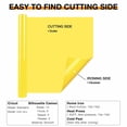 thumbnail image 5 of HTVRONT 12" x 8ft Yellow HTV Vinyl Rolls Heat Transfer Vinyl, Easy to Cut & Weed for Heat Vinyl Design, 5 of 15