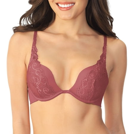 Pink Pouch - Women's Extreme Plunge Lace Underwire Level 3 Push Up Bra, Style 75209