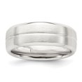 thumbnail image 1 of 925 Sterling Silver 7mm Ring Size 10 Wedding Fancy, 1 of 10