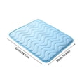 thumbnail image 4 of Pet Cooling Mats for Dogs, Cooling Pet Bed Outdoor & Indoor Use Summer Cover, Summer Cool Pad for Dogs Cats, Non- Washable Pet Blanket for Crate Kennel Travel, M (24.41"L x 19.69"W), 4 of 7