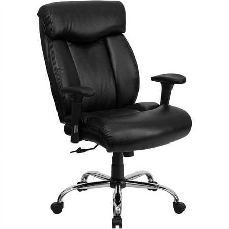 UPC: 0847254033107 | Flash Furniture HERCULES Series Big & Tall 400 lb. Rated Black LeatherSoft Executive Ergonomic Office Chair with Full Headrest & Arms