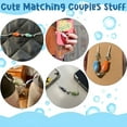 thumbnail image 7 of DESIGNICE Matching Heart Keychain, Cute Ceramic Fish Matching Couples Keyrings, Valentines Day Gifts (Pink & Blue), 7 of 7