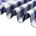 BalsaCircle 5 Gingham Checkered Polyester Chair Sashes Navy Blue White ...