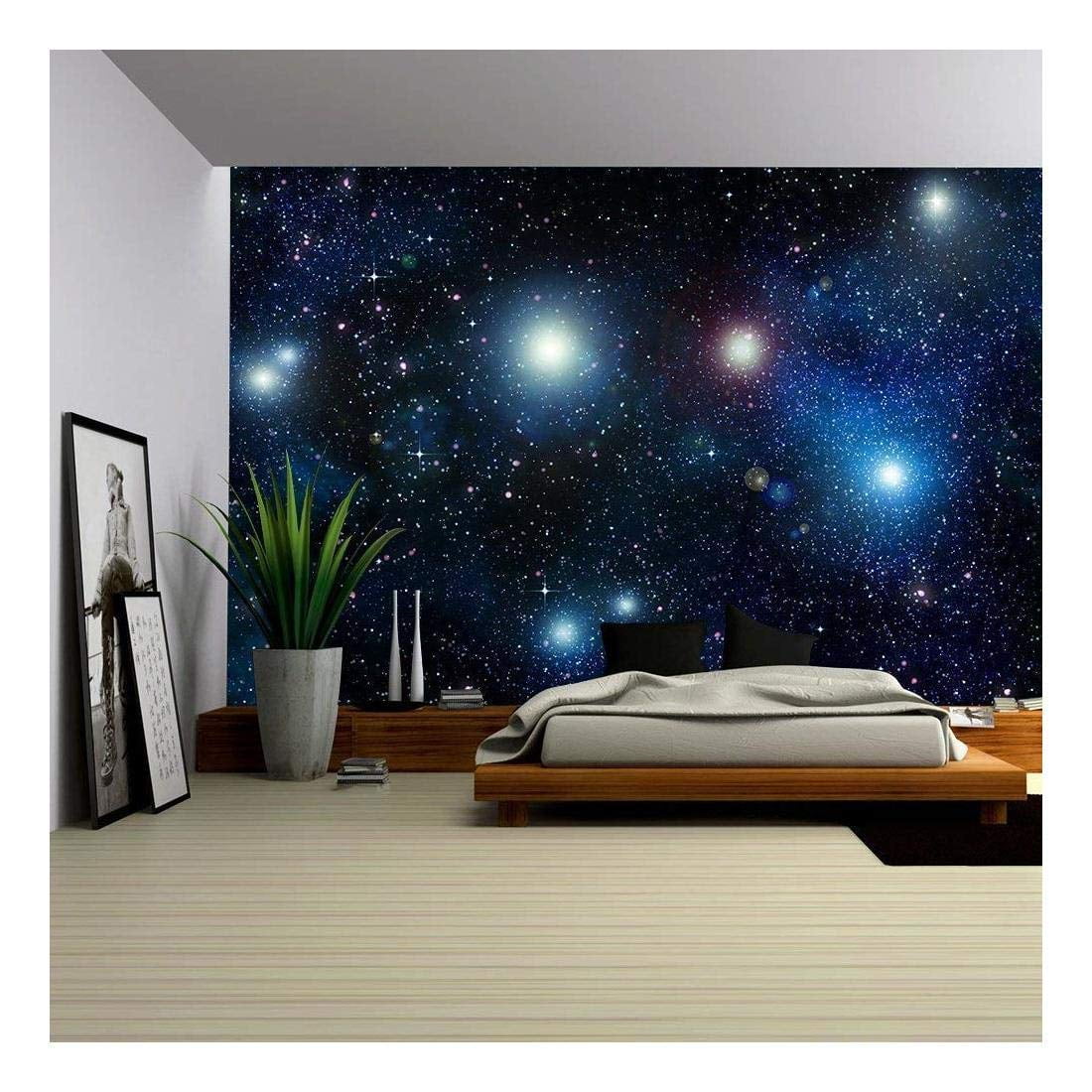 Wall26 Stars in Space or Night Sky Removable Wall Mural Self