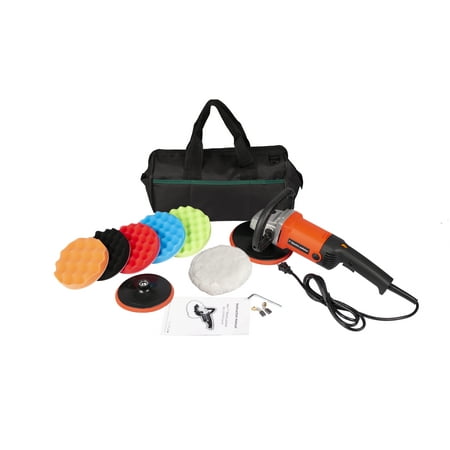 

CLEARANCE! Buffer polisher Rotary Polisher Sander Car Polishing Machine 10-Amp Electric 7” Pad with Accessory Kit 6 Variable Speeds to Buff Polish Smooth and Finish –Ideal for Cars Boats