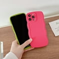 thumbnail image 6 of Mightlink Mobile Phone Case Wave Border Simple Style Anti-shock Tight Fit Full Coverage Anti-scratch Candy Color Phone Case for iPhone 14/14 Pro/14 Max/14 Pro Max, 6 of 8