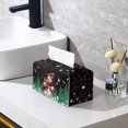 thumbnail image 2 of Psesaysky Rectangular Tissue Box Cover, Cute Snowman Pu Leather Rectangle Tissue Box Holder with Bottom Buckle Modern Stylish Facial Organizer for Home, Car, Hotel, Office 9.7"X5.2"X5.1", 2 of 7