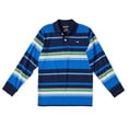 thumbnail image 3 of Sportoli Polo Rugby à Manches Longues en Coton à Larges Rayures pour Garçons - Rayures Bleues (Taille 2T), 3 of 7