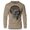 Khaki, variant on GYMISH Skull Plate Lightweight Long Sleeve Hooded T-Shirt for Men – Edgy Gym Hoodie, Workout Shirt for Weightlifters & Bodybuilders